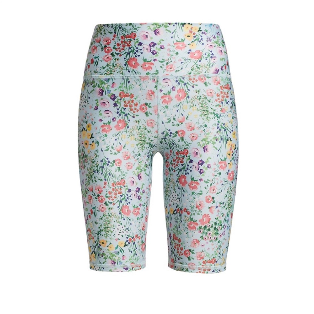 Alice + Olivia Aaron Floral High-Rise Biker Shorts